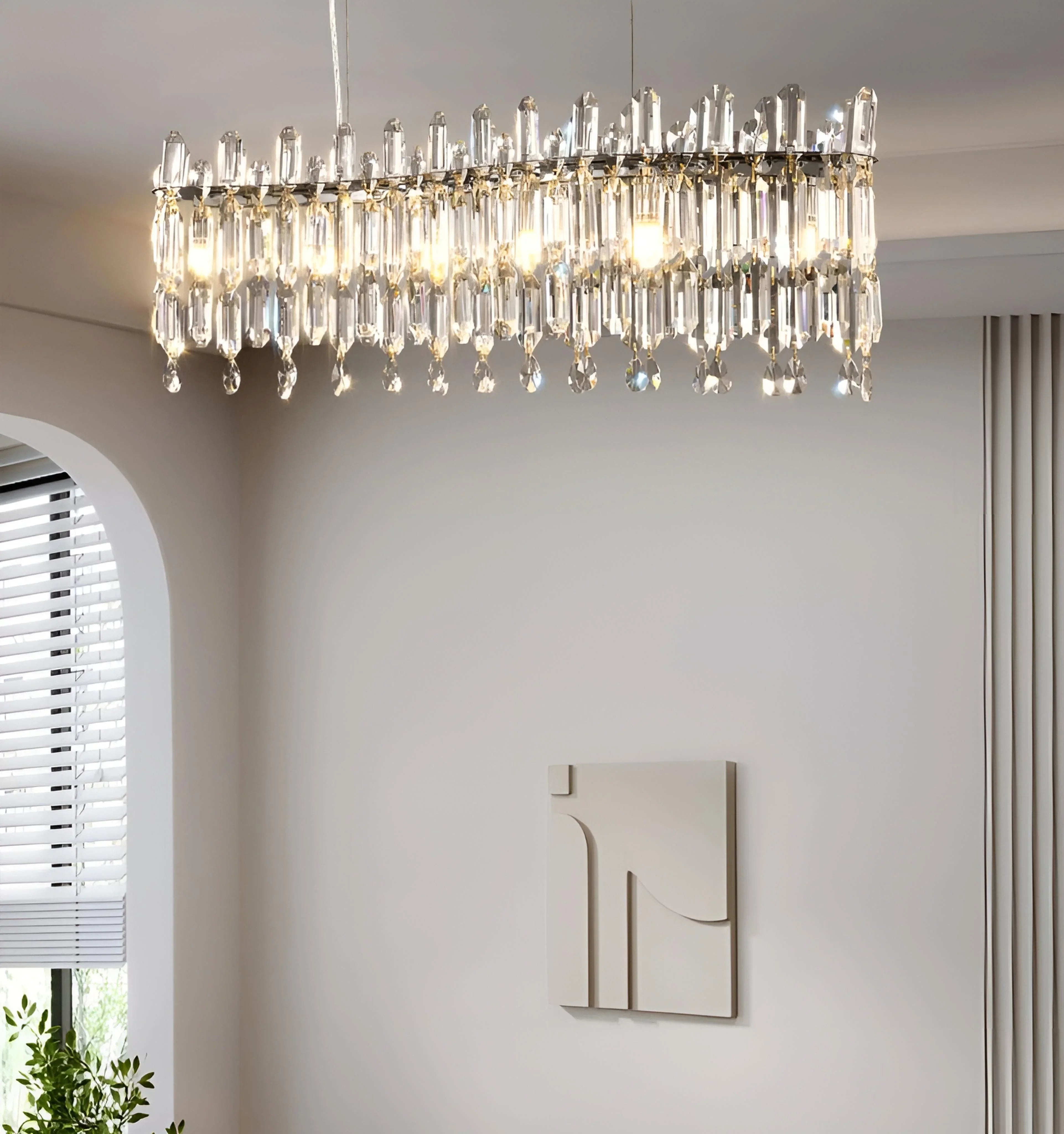 Serena Crystal Chandelier - Auraolight