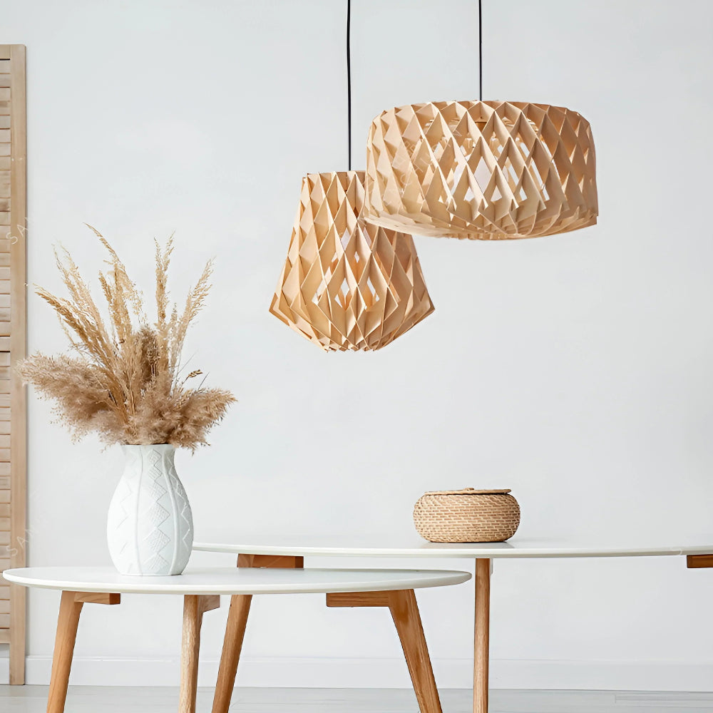 Soreluna Wood Pendant Light - Auraolight