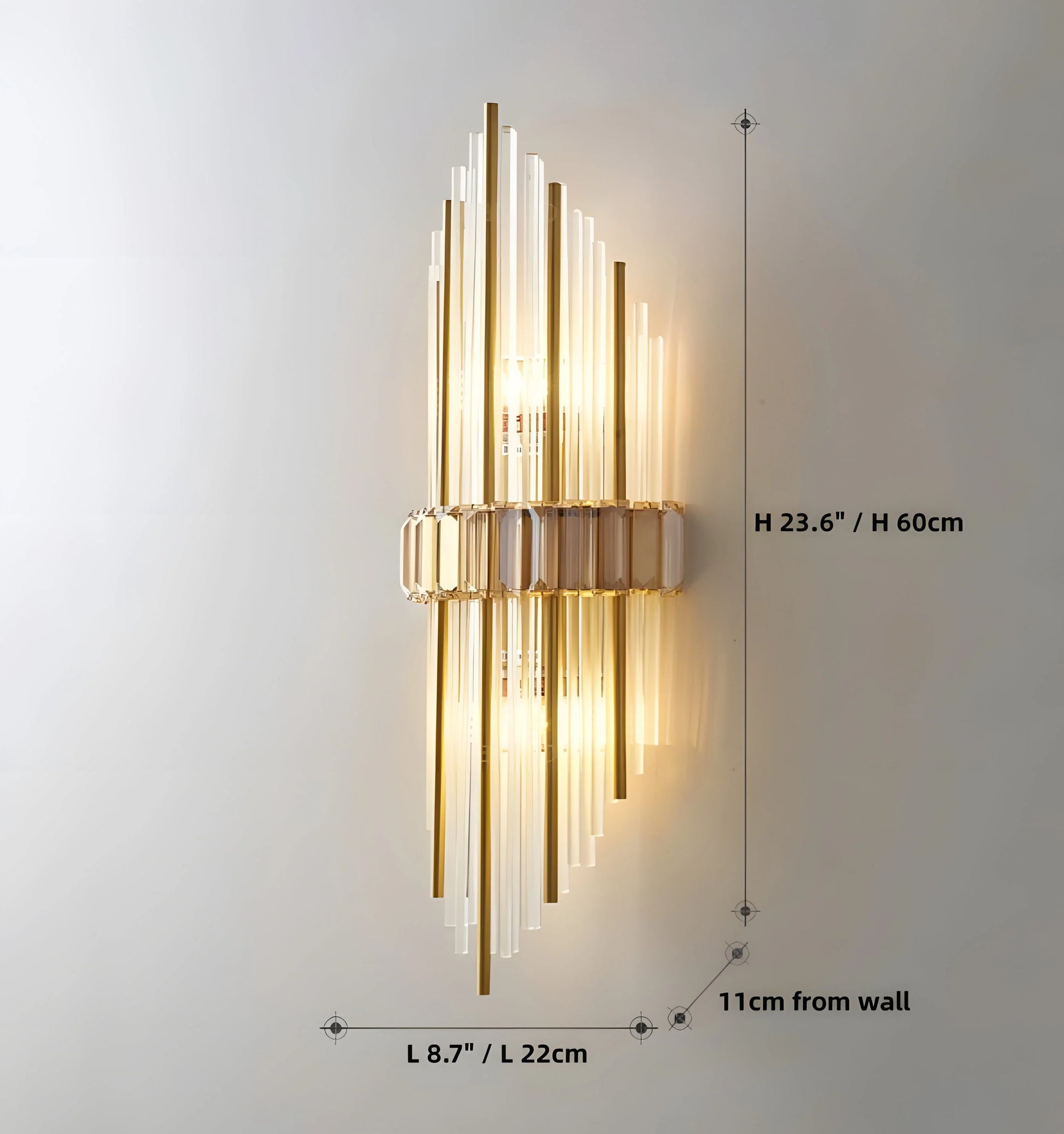Victoria Crystal Wall Lamp - Auraolight