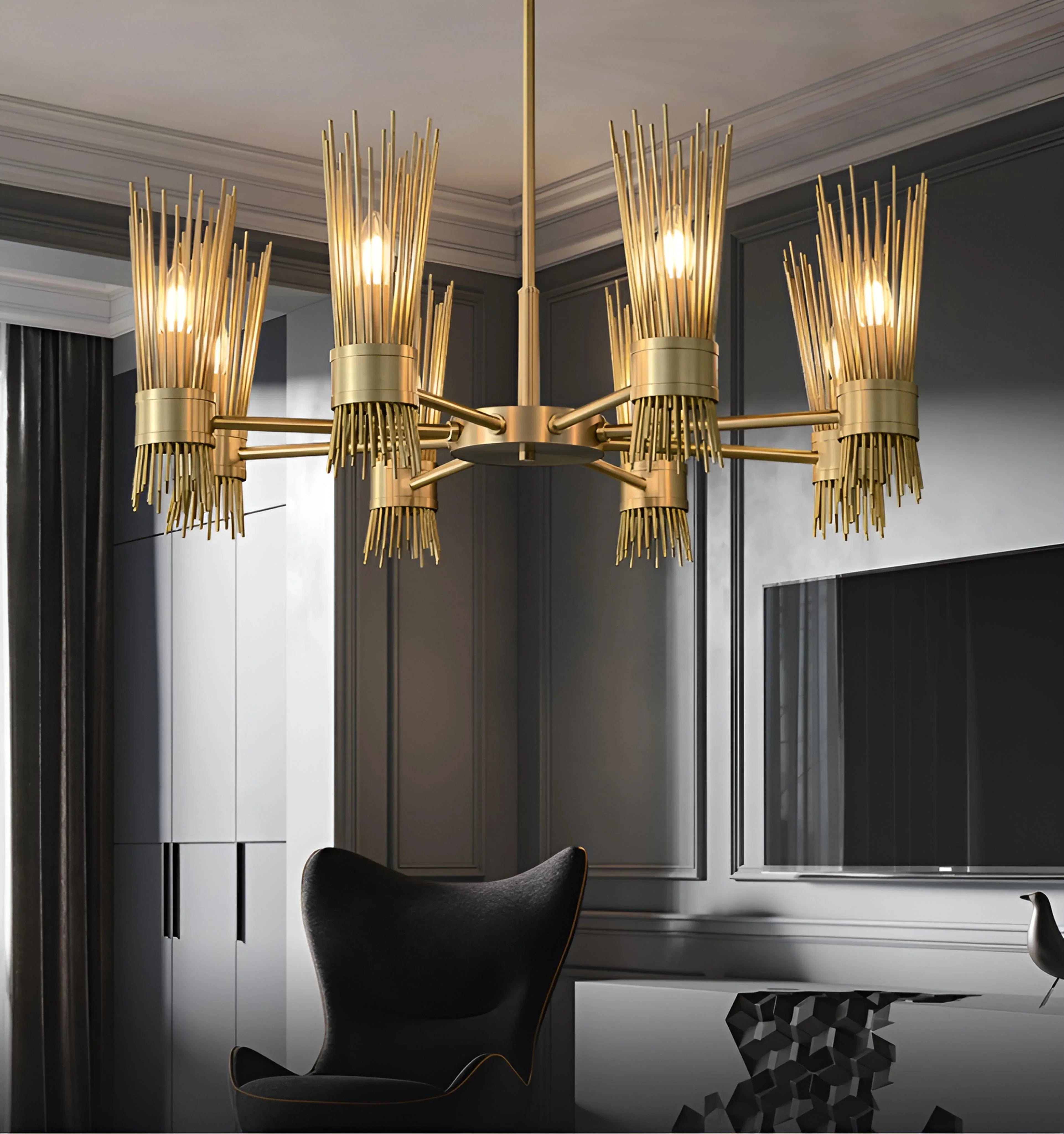 Wheatsheaf Chandelier - Auraolight